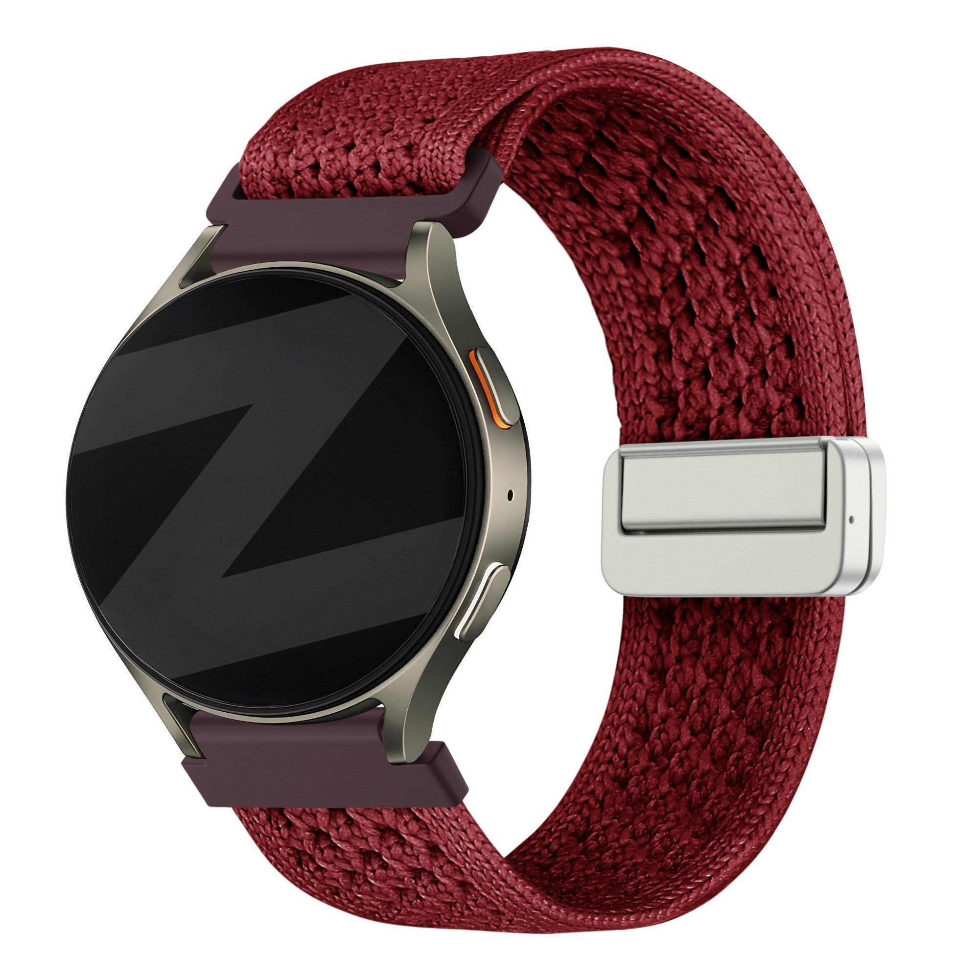 Bandz Garmin Forerunner 265s vintage nylon band (wijnrood)