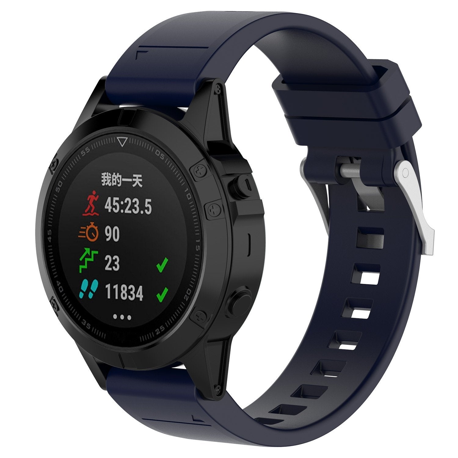 Garmin Descent G1 glossy silicone band (donkerblauw)
