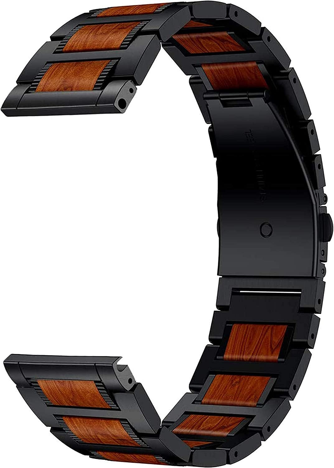 Garmin Venu 3 houten/stalen band (zwart)