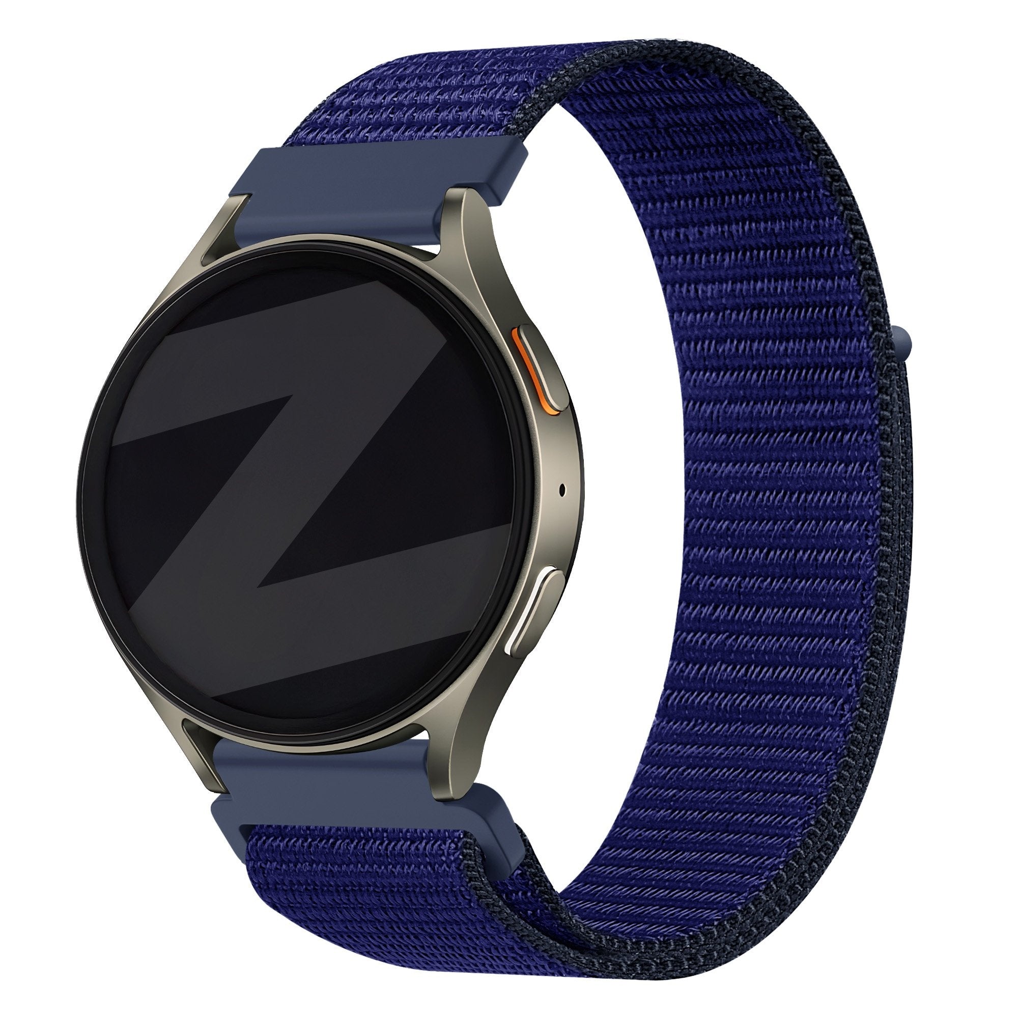 Bandz Huawei Watch GT 6 - 46mm nylon band 'Easy fit' (blauw)