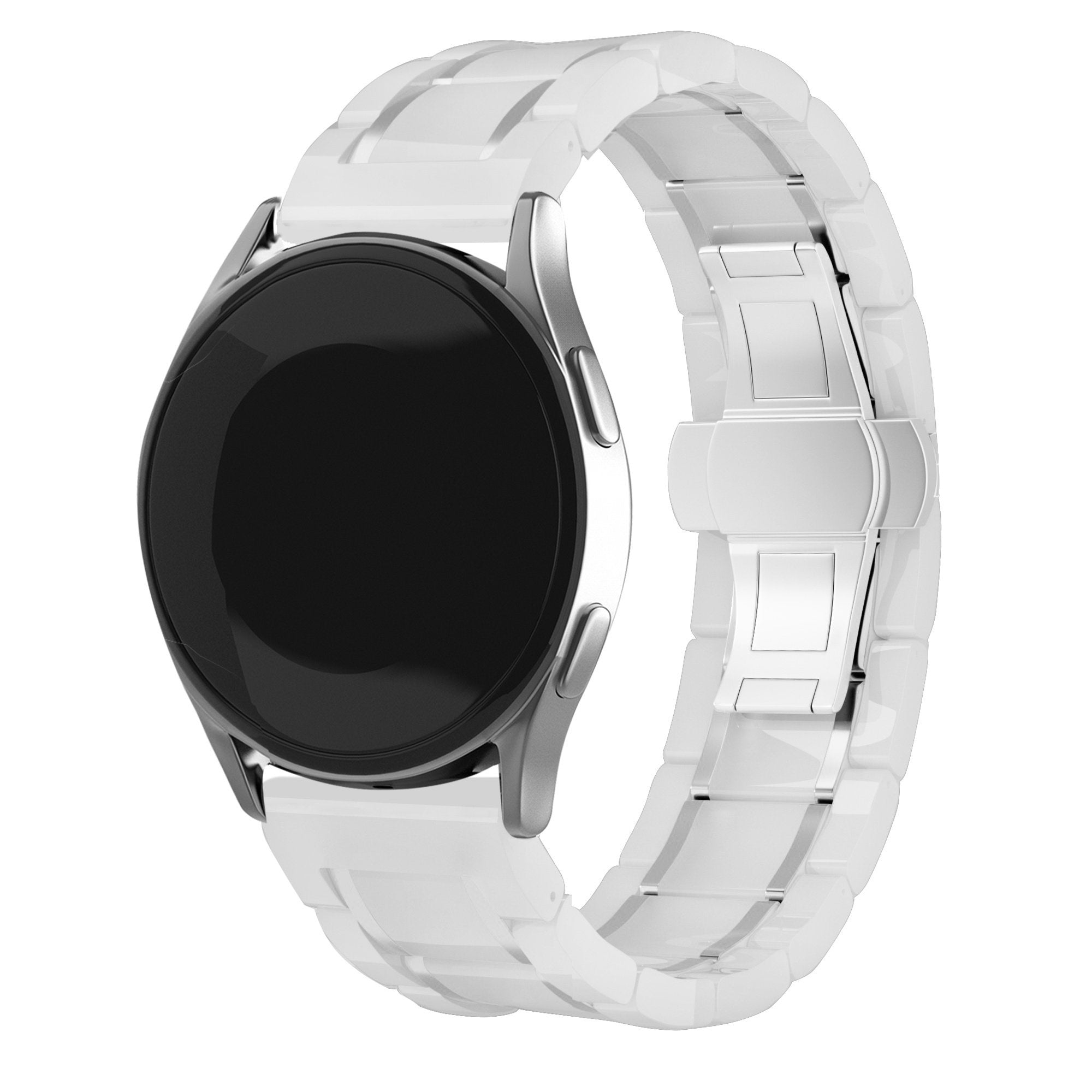 Samsung Galaxy Watch 6 - 40mm keramiek stalen band (wit/zilver)