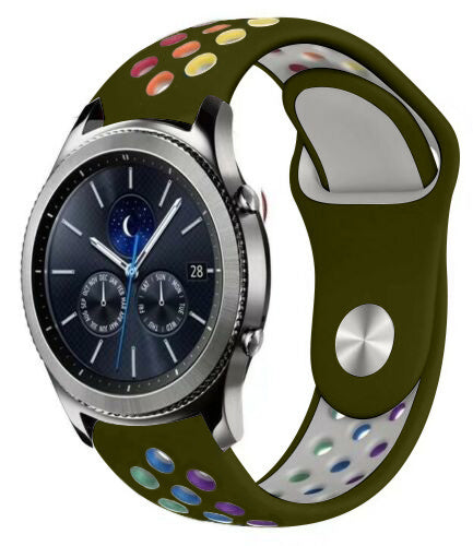 Samsung Gear S3 Classic & Frontier sport band (legergroen kleurrijk)