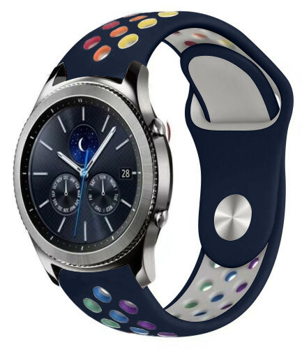 Samsung Gear S3 Classic & Frontier sport band (donkerblauw kleurrijk)