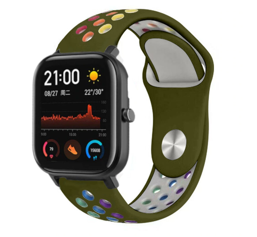 Xiaomi Amazfit GTS sport band (kleurrijk legergroen)