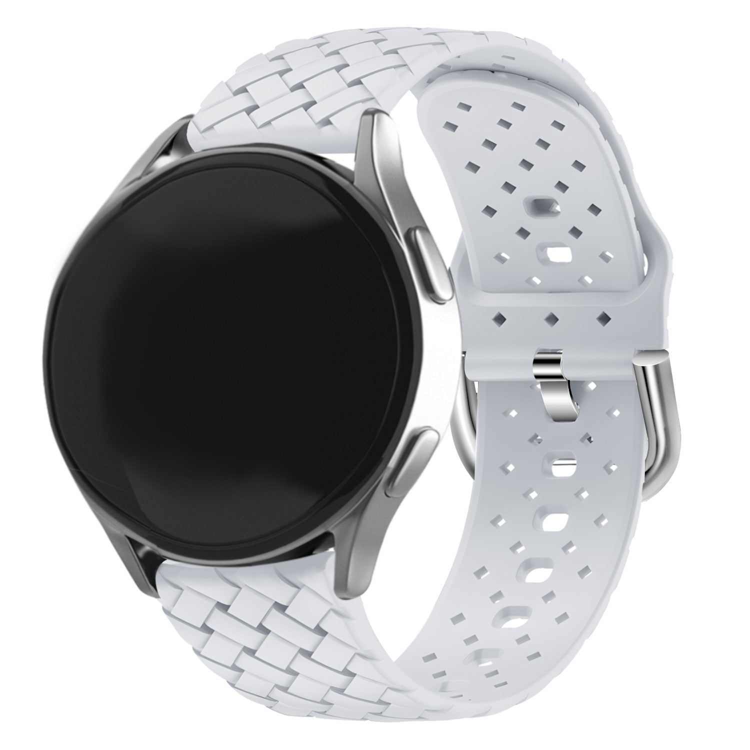 Withings ScanWatch 2 - 42mm gevlochten siliconen bandje (grijs)