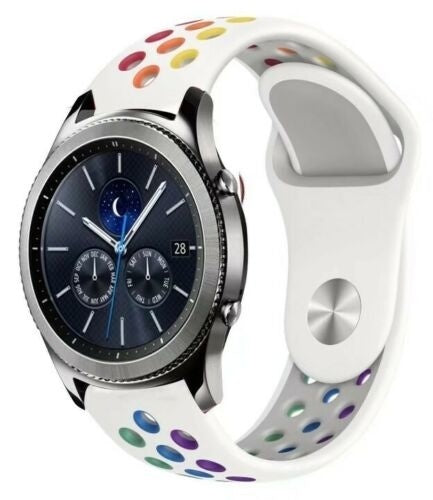 Samsung Gear S3 Classic & Frontier sport band (wit kleurrijk)
