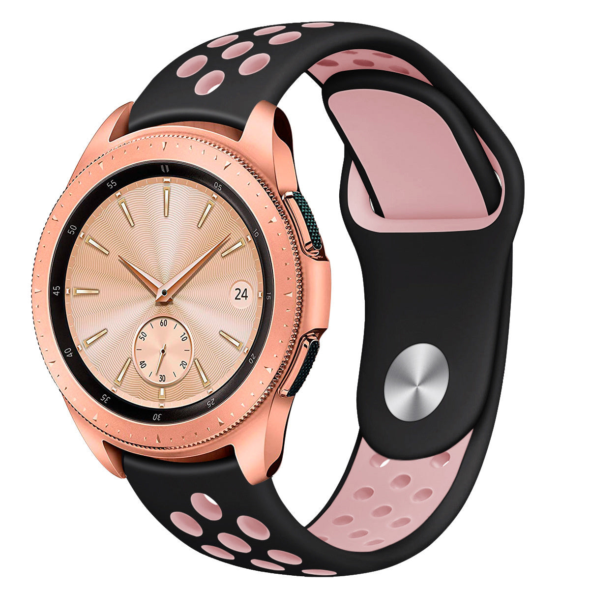 Samsung Galaxy Watch sport band 41mm / 42mm (zwart/roze)