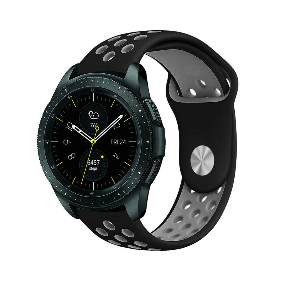 Samsung Galaxy Watch sport band 41mm / 42mm (zwart/grijs)