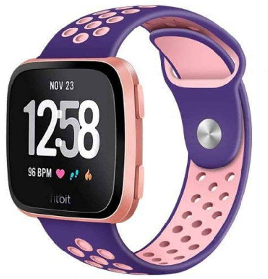 Fitbit Versa / Versa 2 sport band (paars/roze)