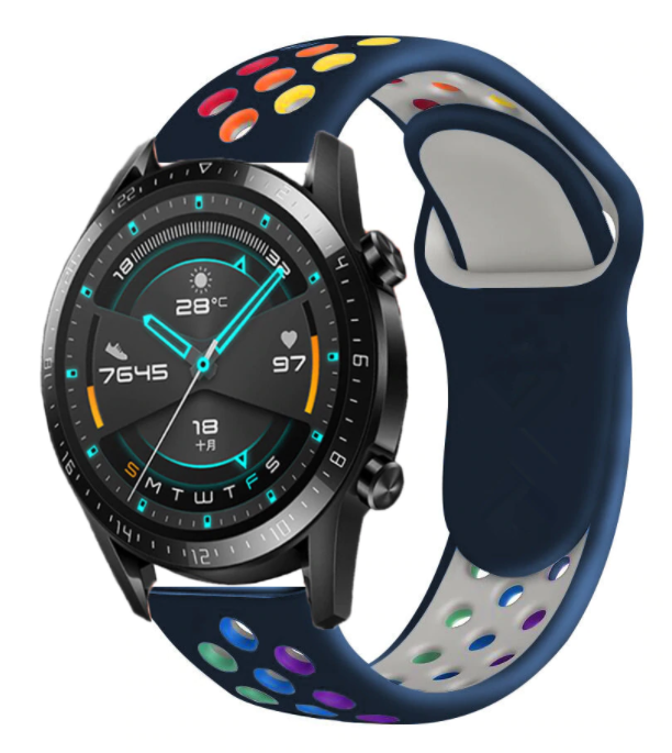 Huawei Watch GT 2 sport band (kleurrijk donkerblauw)
