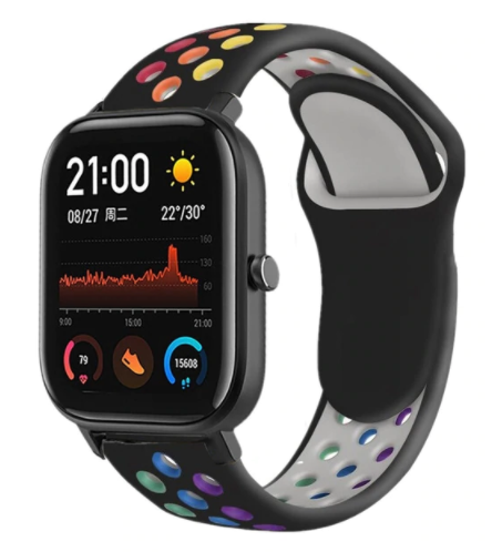 Xiaomi Amazfit GTS sport band (kleurrijk zwart)