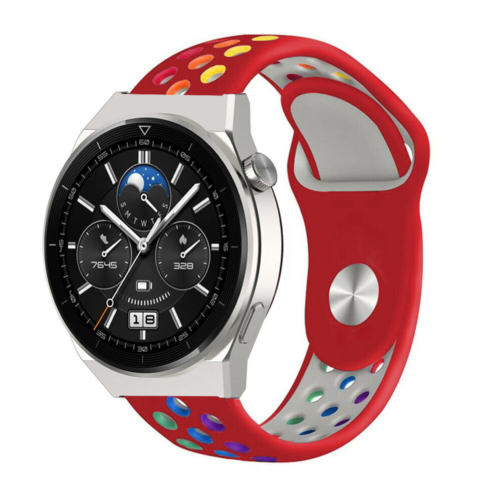 Huawei Watch GT 3 Pro 46mm sport band (rood kleurrijk)