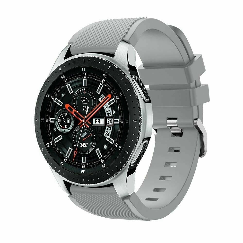 Samsung Galaxy Watch 46mm siliconen bandje (grijs)