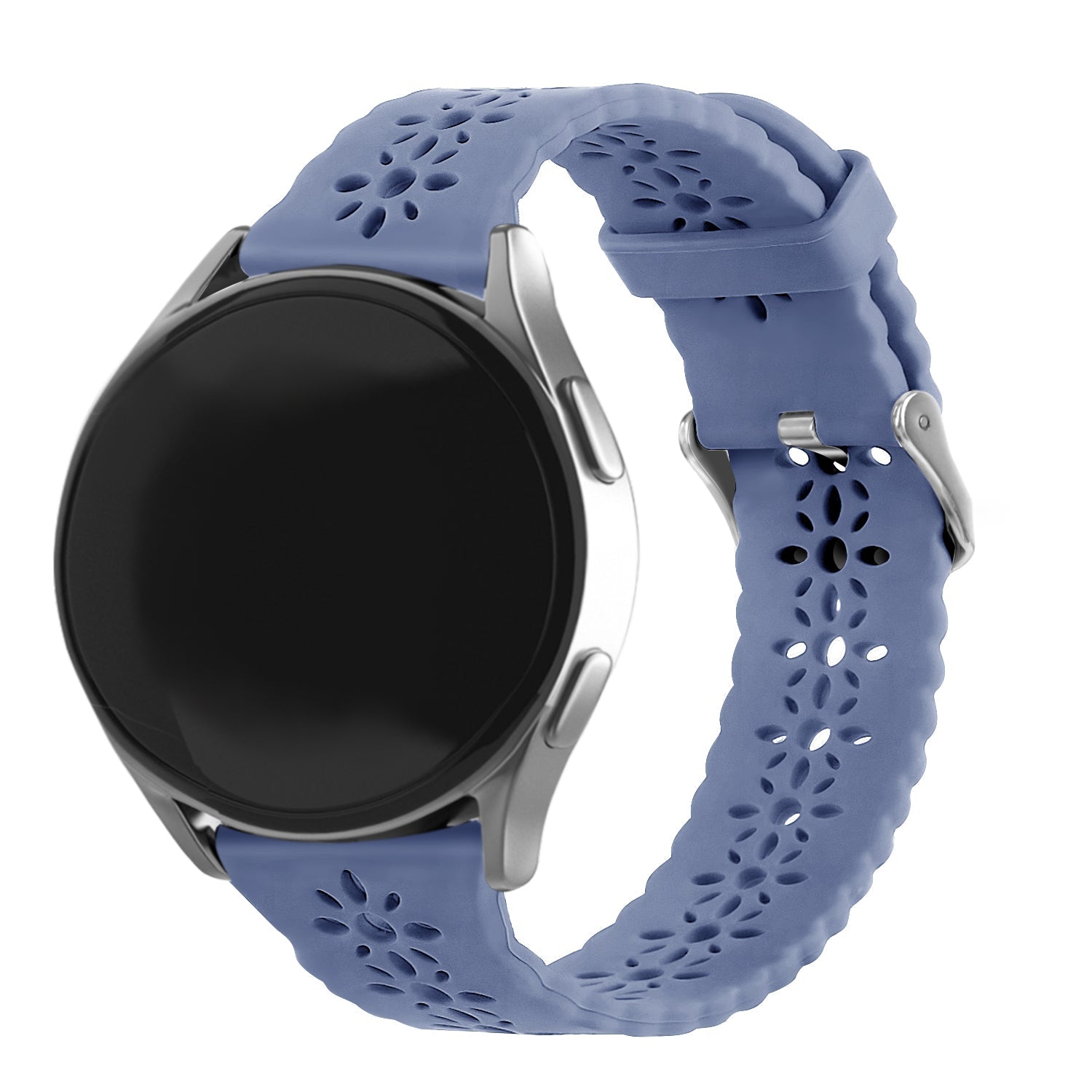 Amazfit Bip 3 (Pro) siliconen bandje met patroon (lavendel grijs)