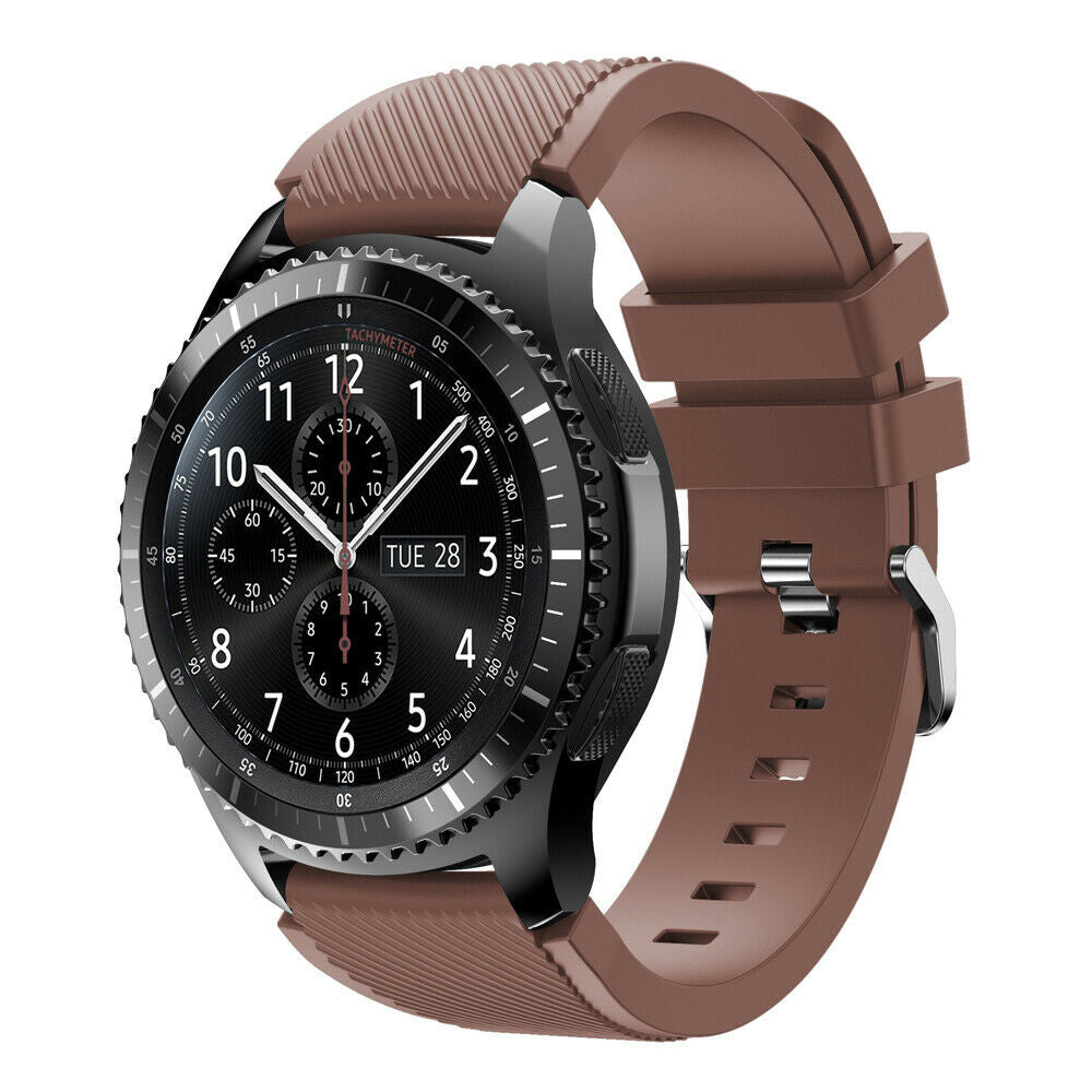 Samsung Gear S3 Classic & Frontier siliconen bandje (koffiebruin)