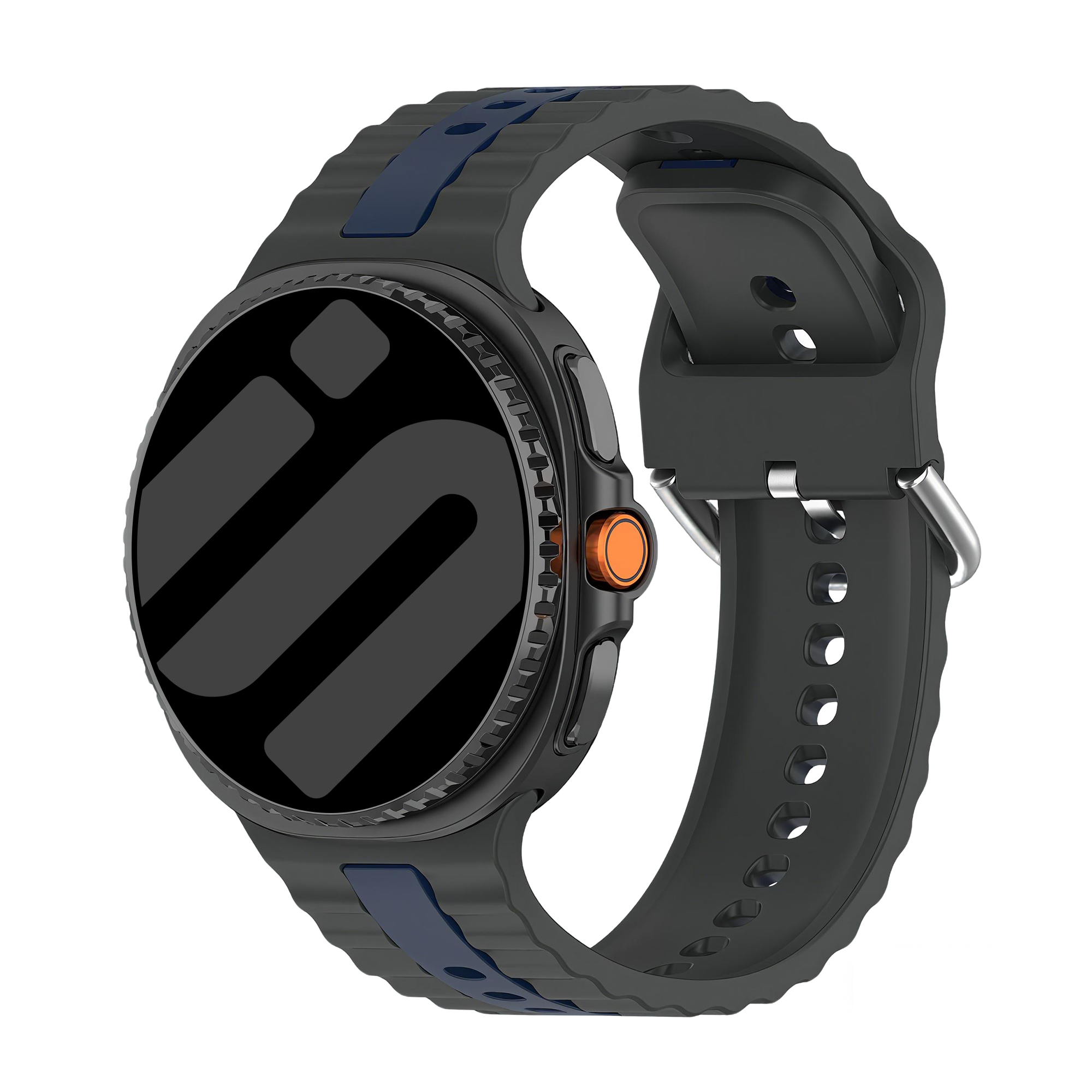 Samsung Galaxy Watch 8 - 40mm dual sport band (donkergrijs/blauw)