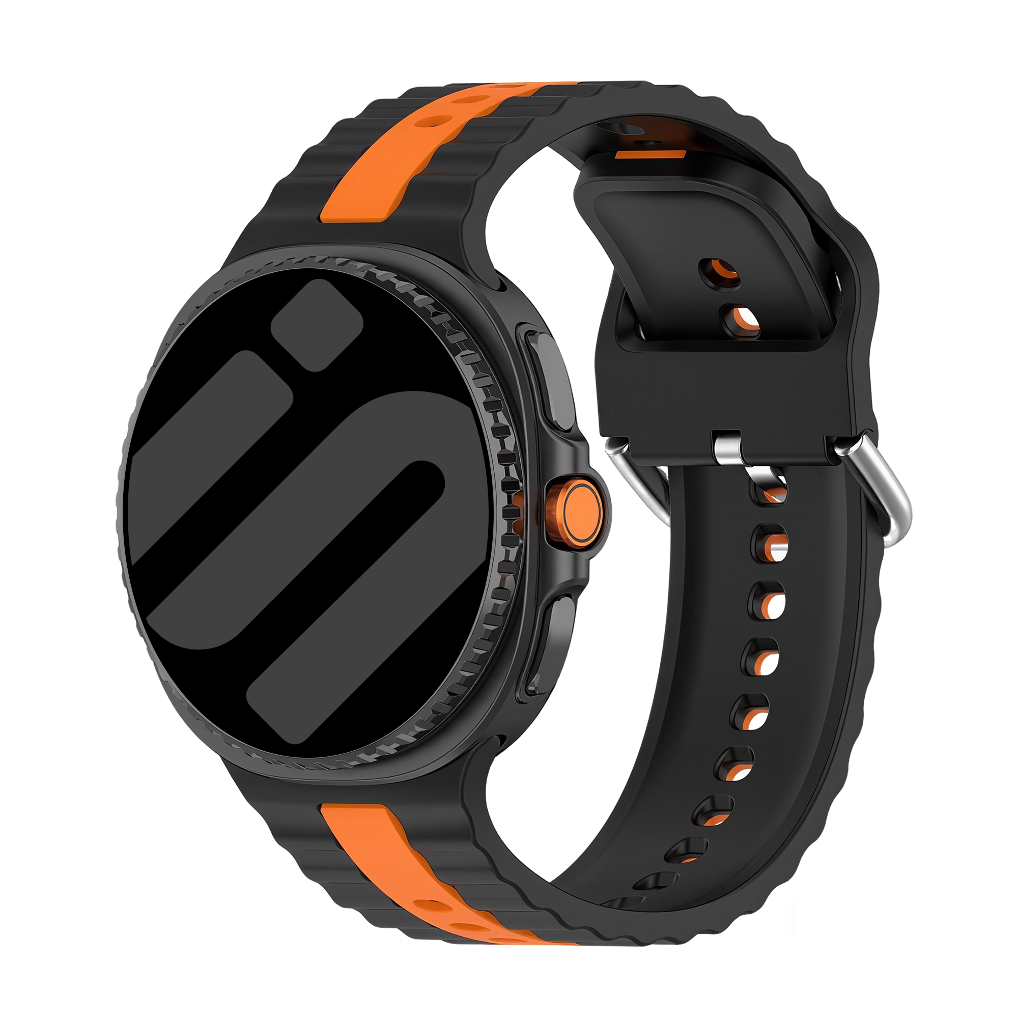Samsung Galaxy Watch 8 - 44mm dual sport band (zwart/oranje)