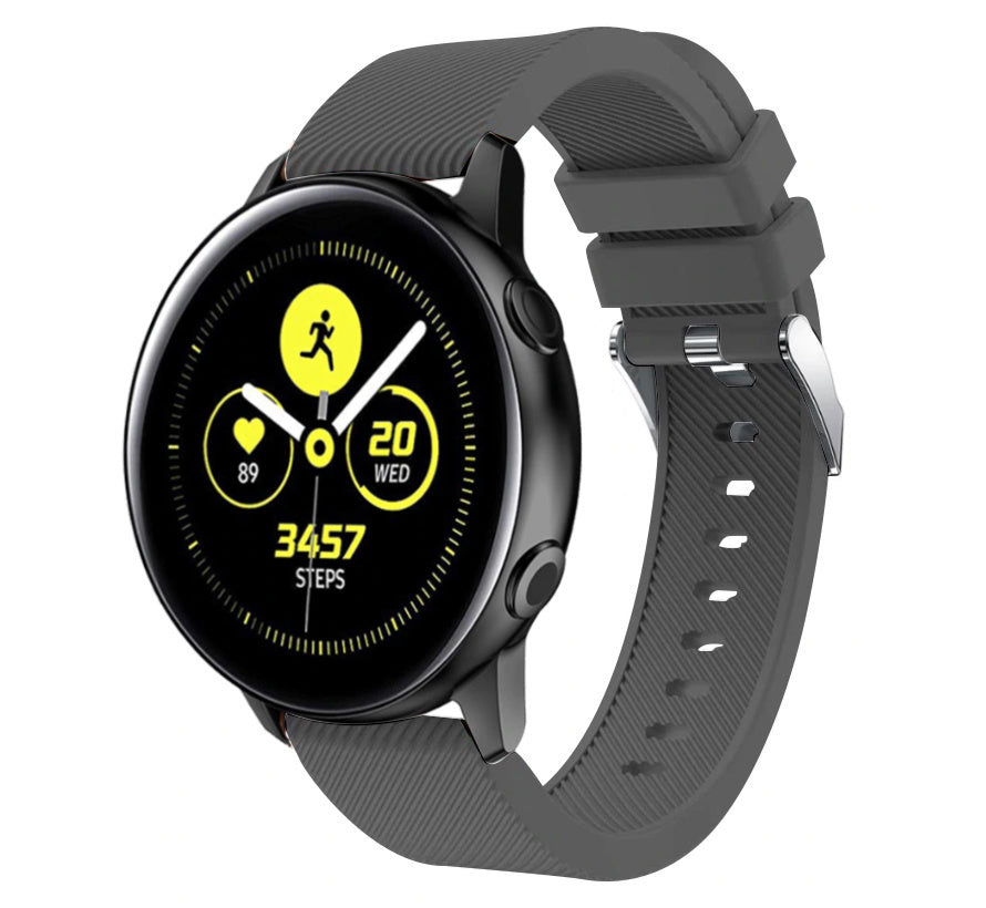 Samsung Galaxy Watch Active / Active2 siliconen bandje (grijs)