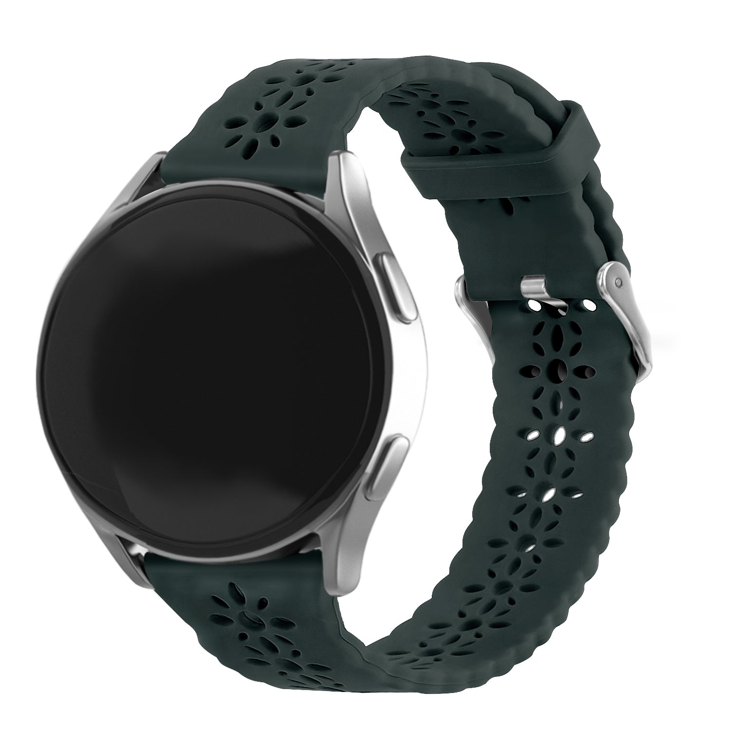 Amazfit Active 2 siliconen bandje met patroon (dennengroen)