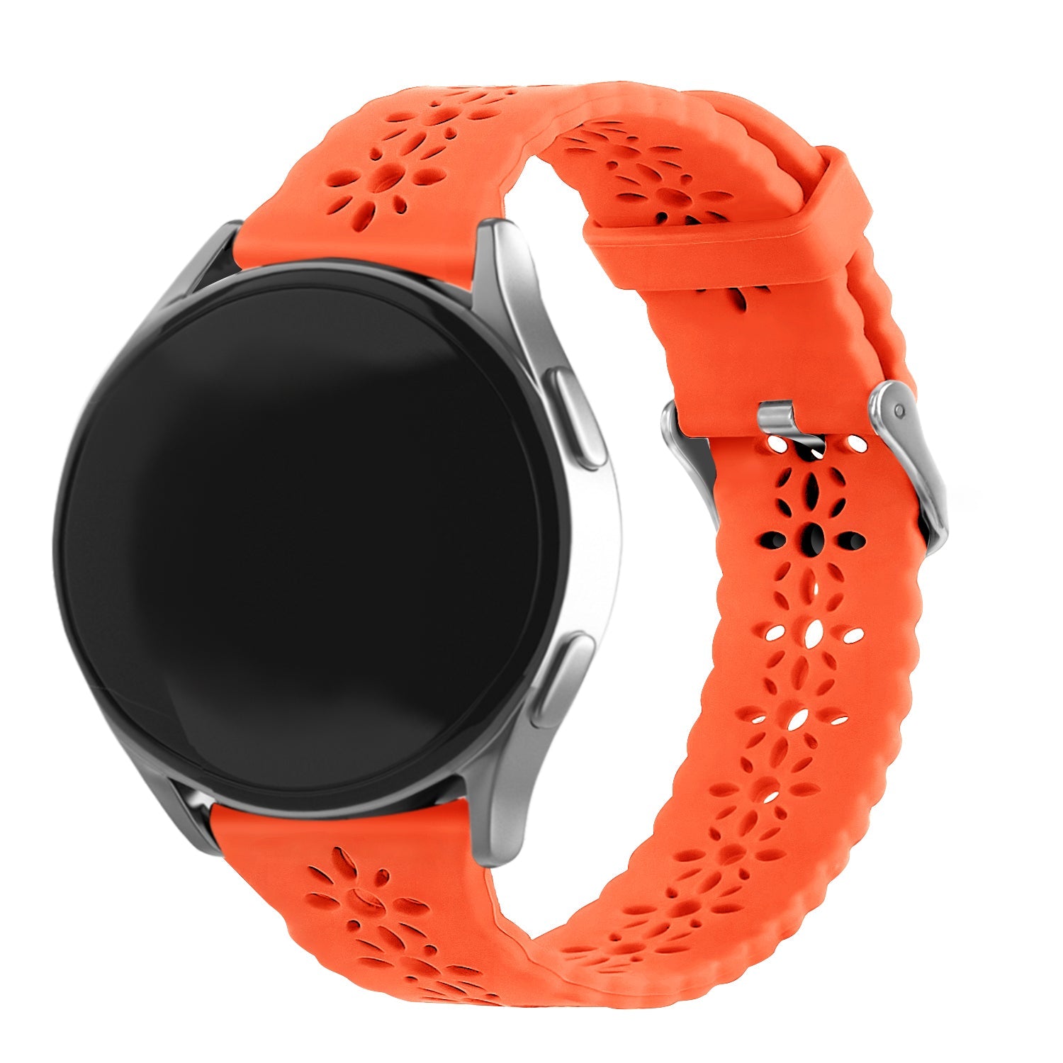 Amazfit Active 2 siliconen bandje met patroon (oranje)