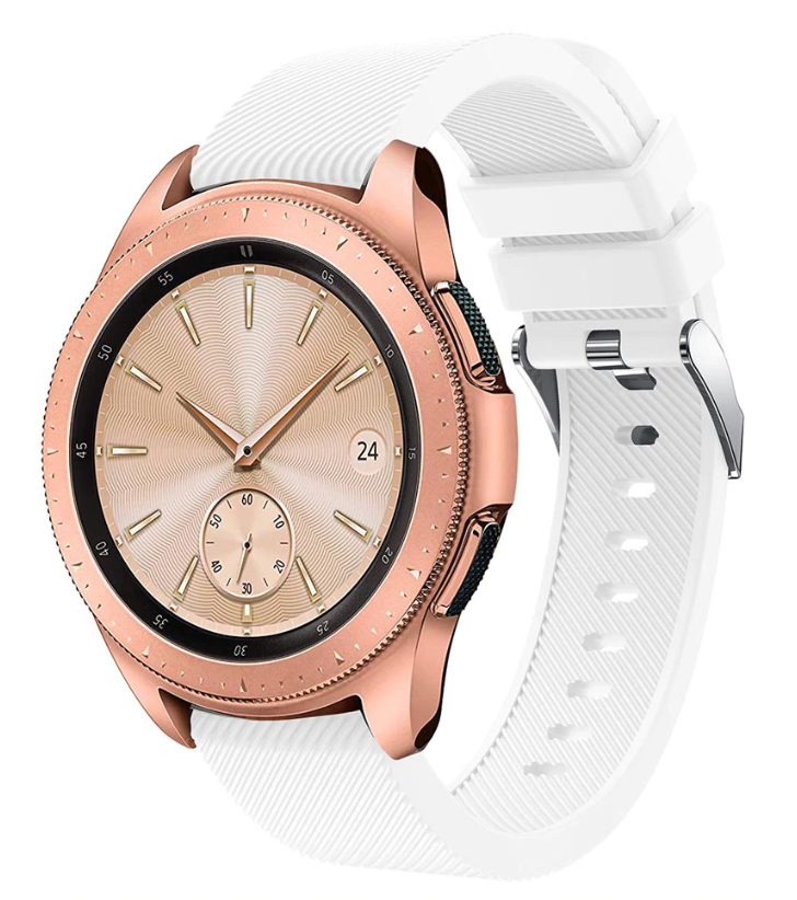 Samsung Galaxy Watch siliconen bandje 41mm / 42mm (wit)