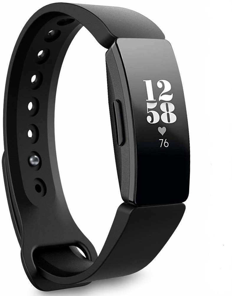 Fitbit Inspire / Inpsire HR / Inspire 2 siliconen bandje (zwart)
