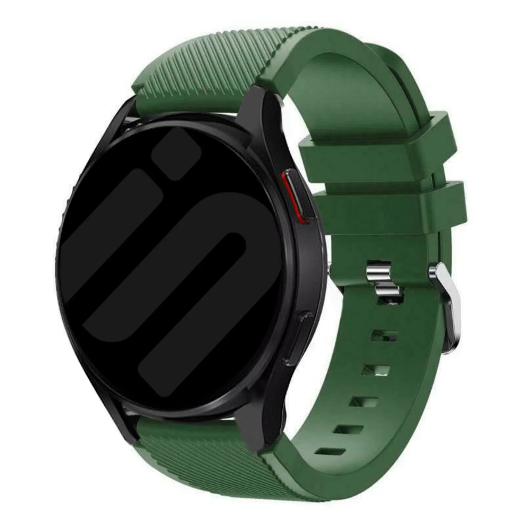 Coros Apex 46mm twill siliconen bandje (donkergroen)