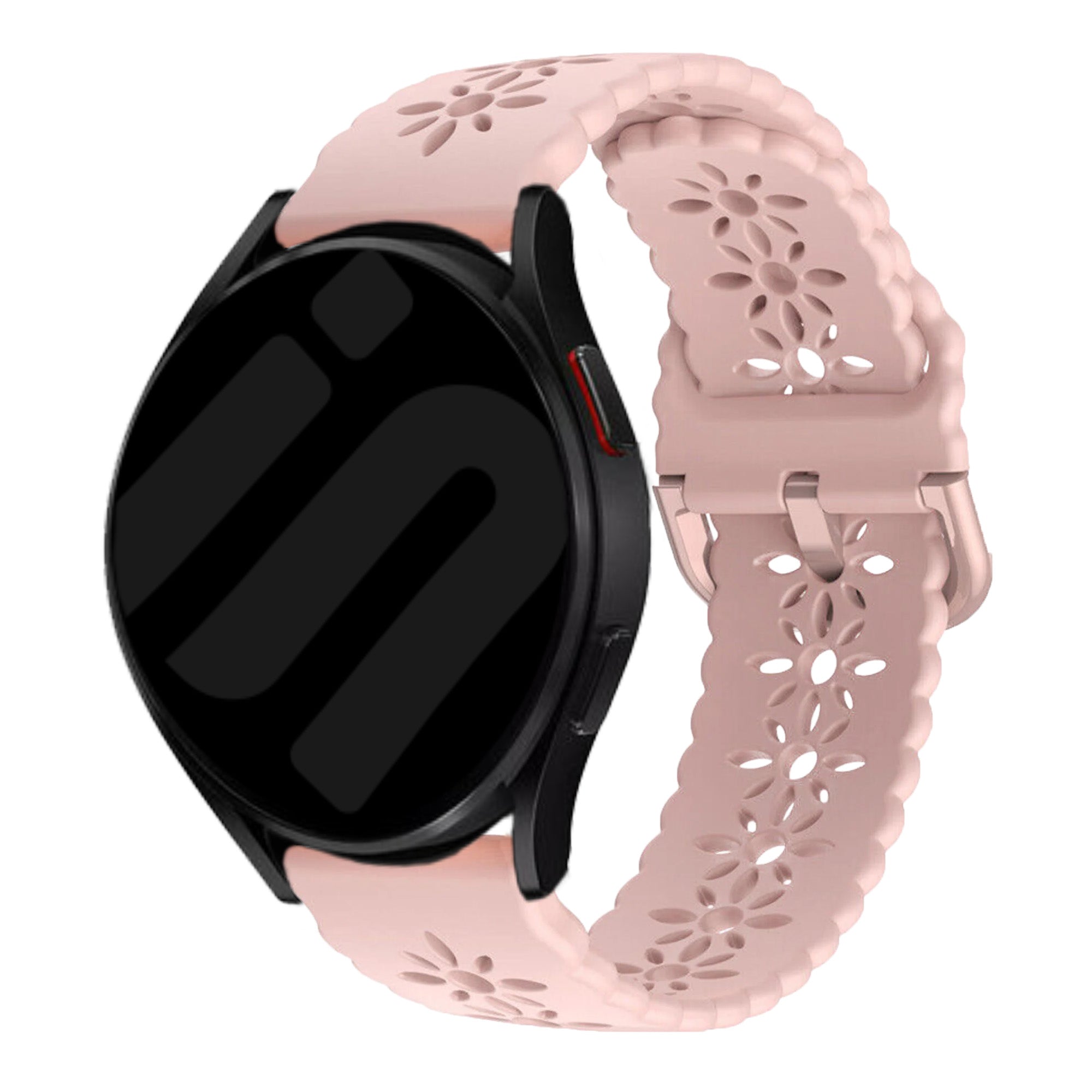 Withings ScanWatch 2 - 42mm siliconen bandje met patroon (roze)
