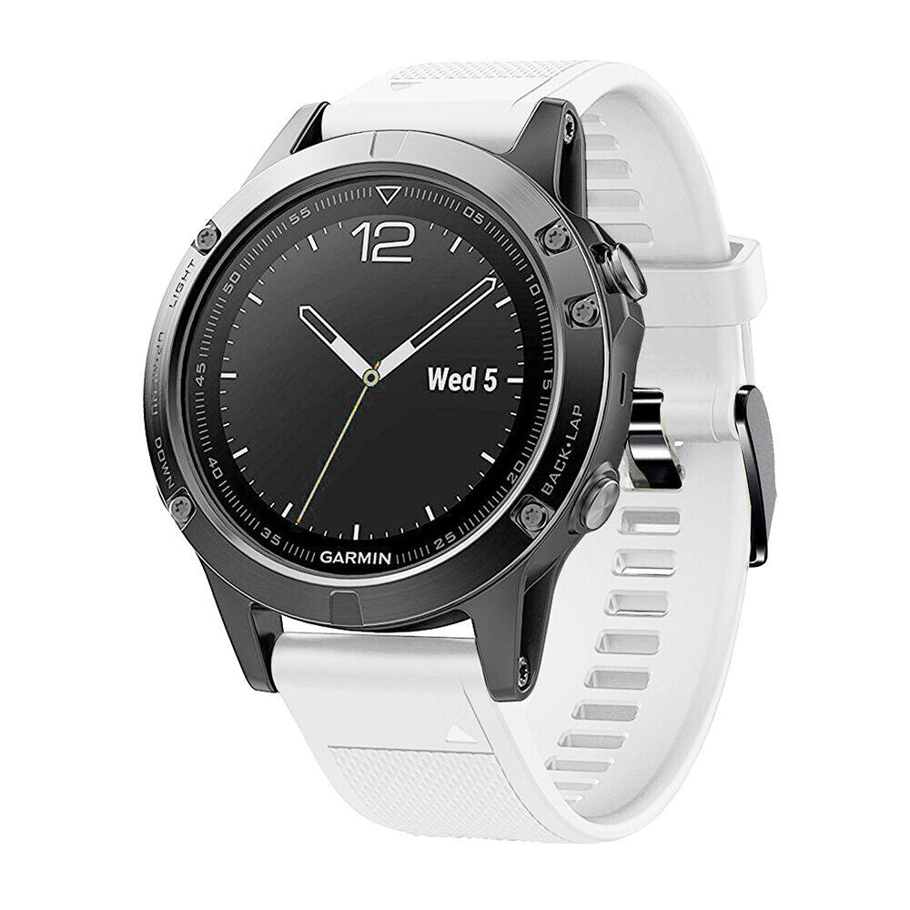 Garmin Quatix 8 - 47mm siliconen bandje (wit)