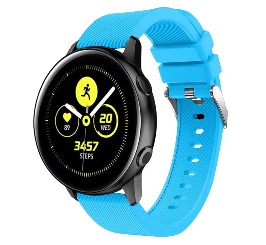 Samsung Galaxy Watch Active / Active 2 siliconen bandje (lichtblauw)