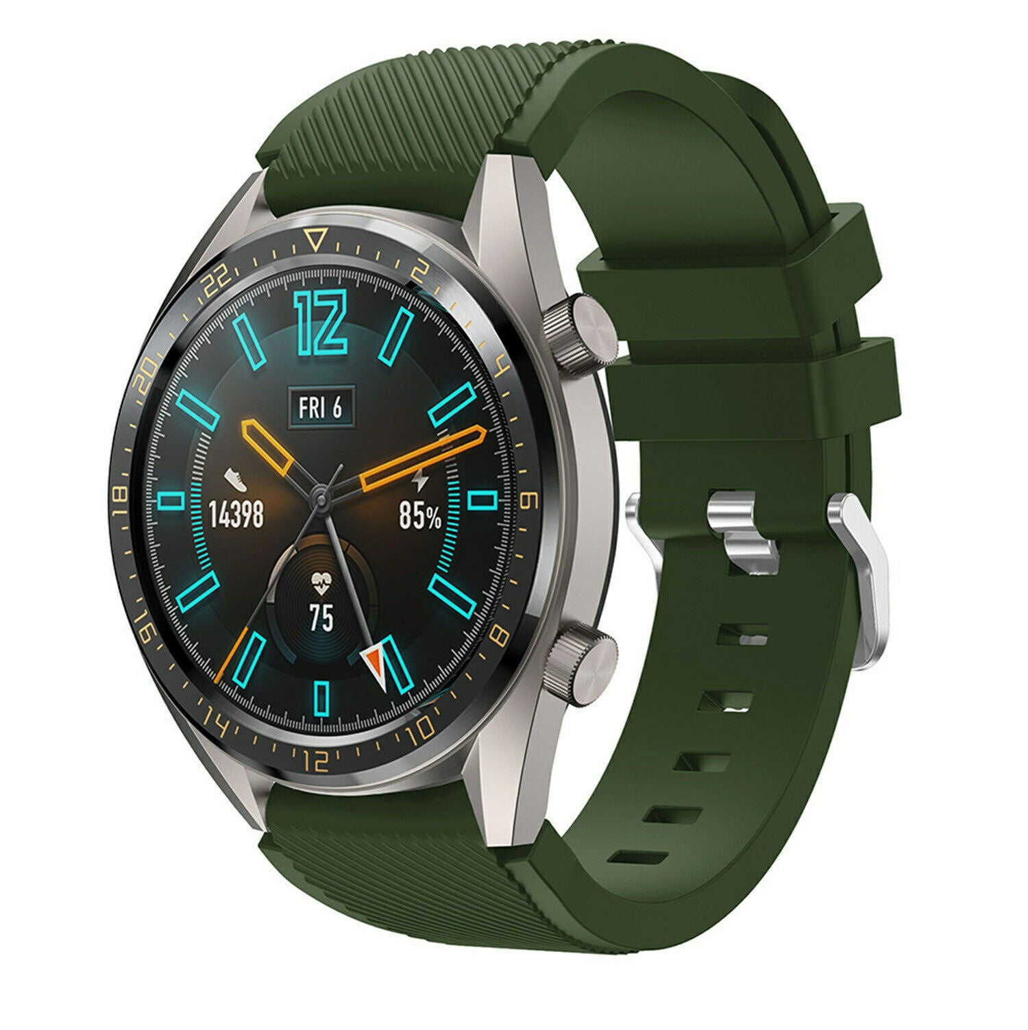 Huawei Watch GT 2 siliconen bandje (legergroen)
