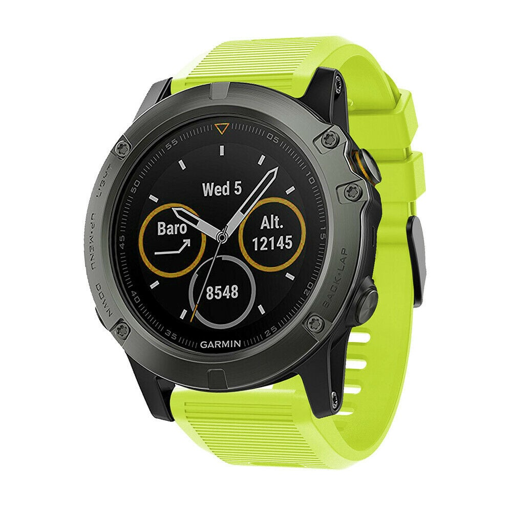 Garmin Descent MK3i - 51mm siliconen bandje (lichtgroen)