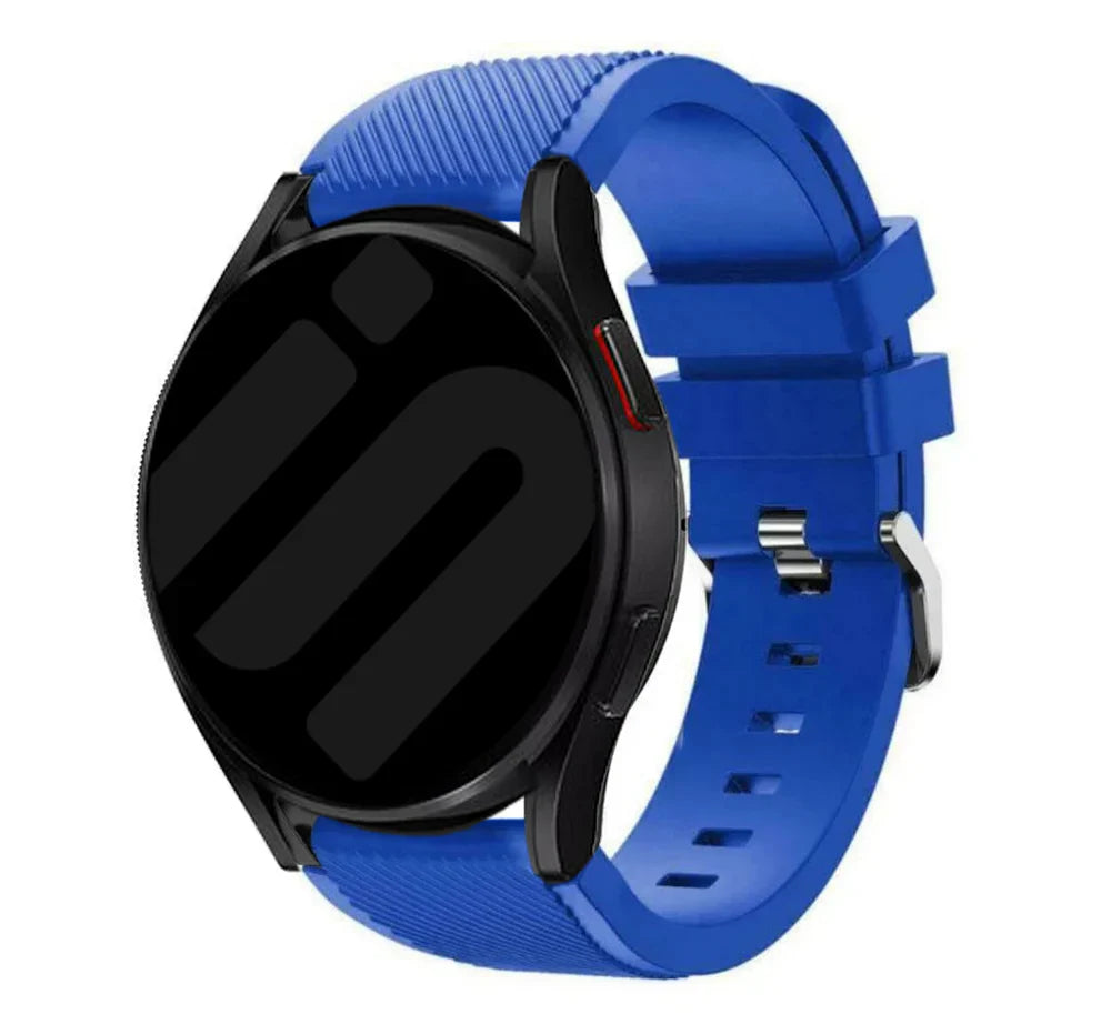 Coros Apex 46mm twill siliconen bandje (blauw)