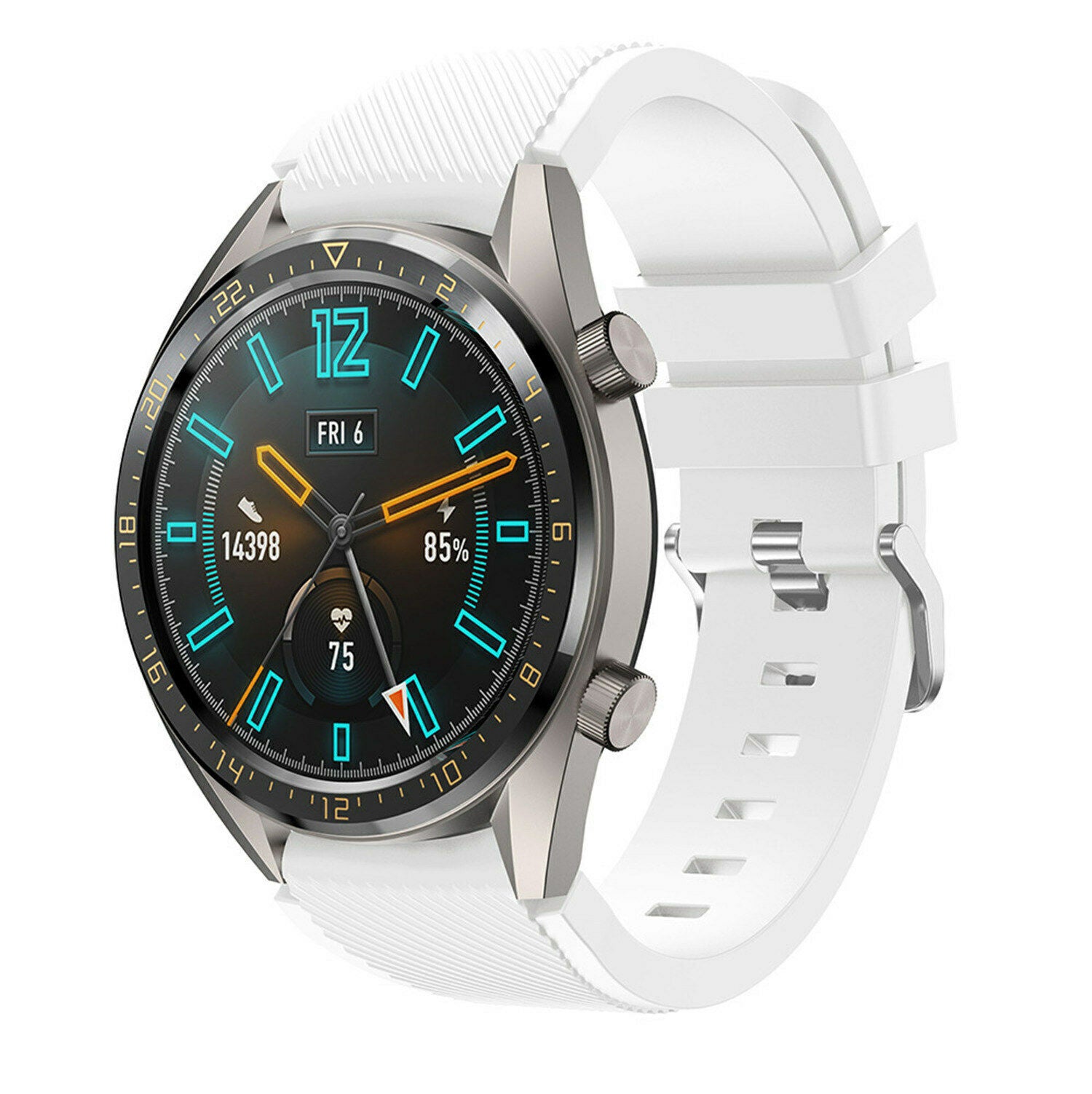 Huawei Watch GT 2 siliconen bandje (wit)