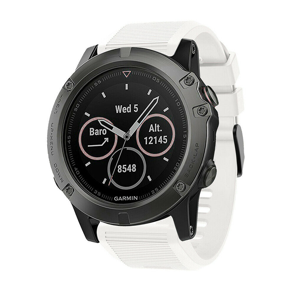 Garmin Quatix 8 - 51mm siliconen bandje (wit)