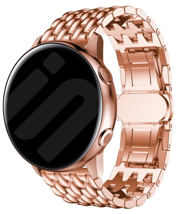 Amazfit Active 2 stalen draak bandje (roségoud)
