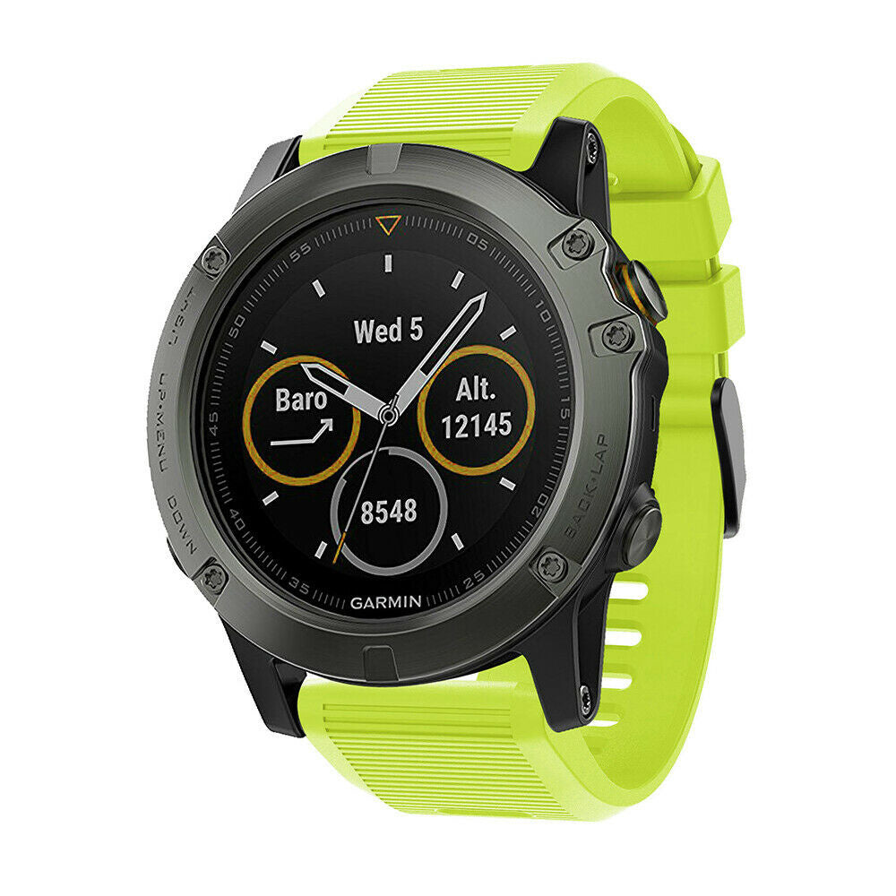 Garmin Quatix 8 - 51mm siliconen bandje (lichtgroen)