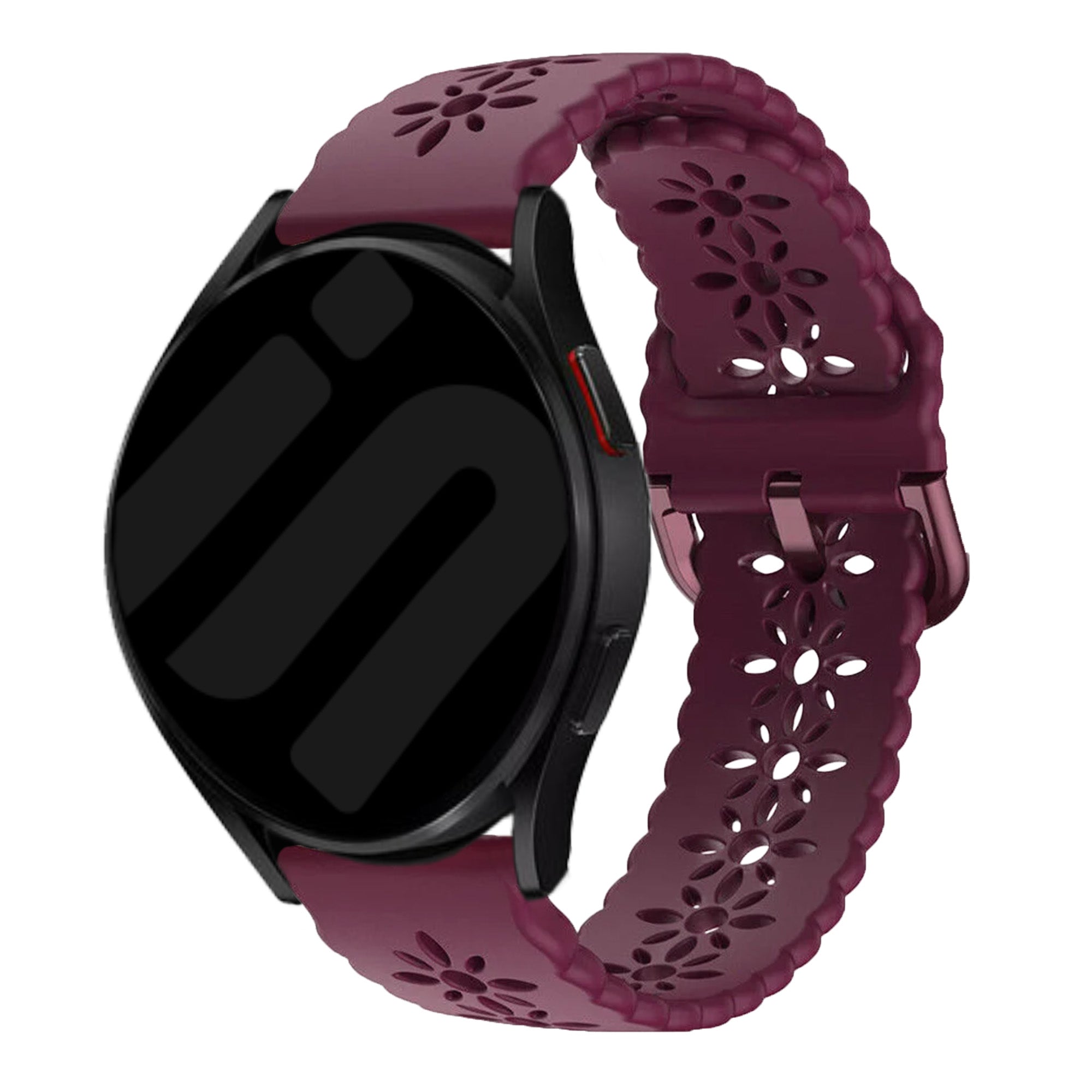 Withings Steel HR Sport siliconen bandje met patroon (bordeaux)