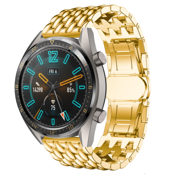 Huawei Watch GT 2 stalen draak band (goud)