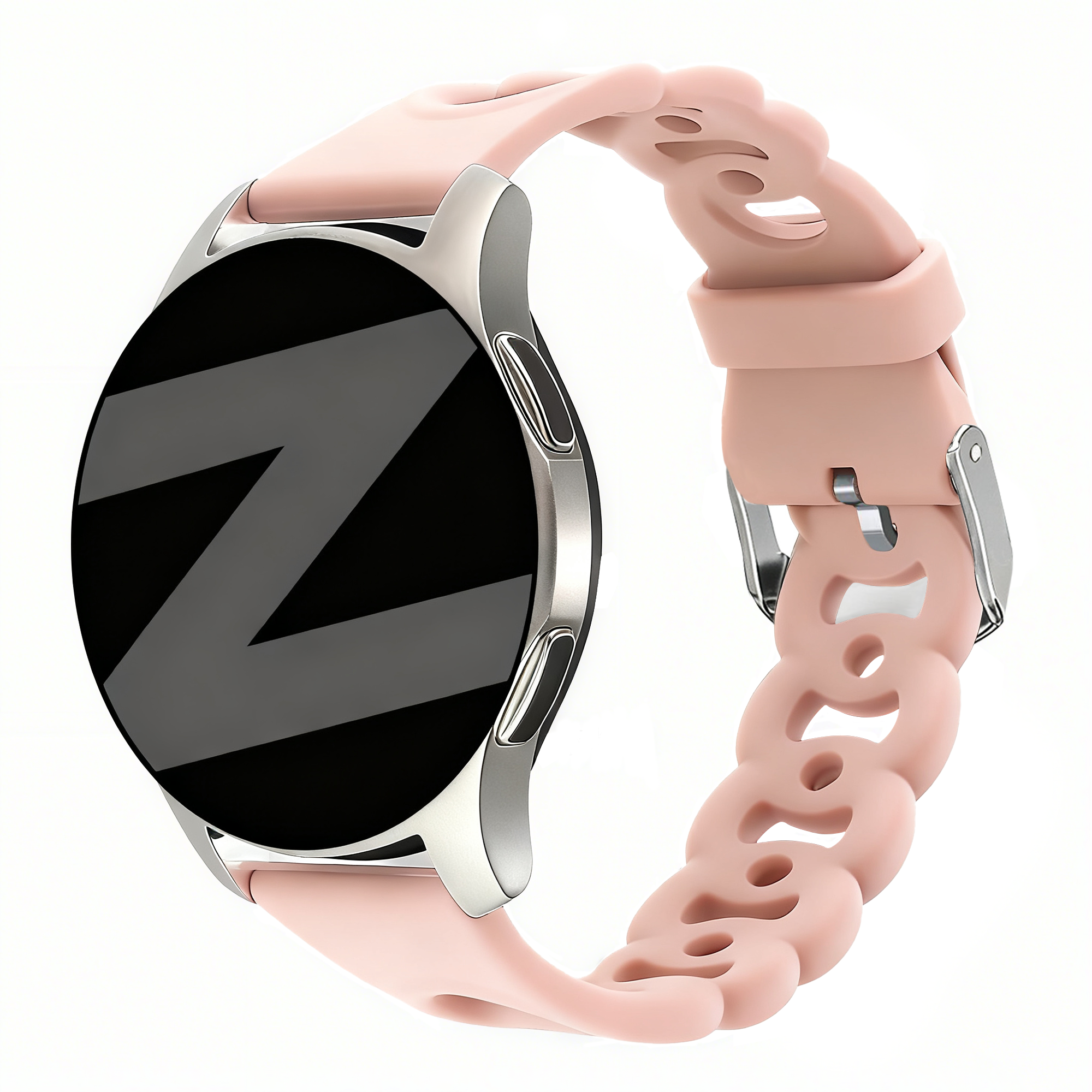 Bandz Polar Ignite 3 siliconen band 'Chains' (roze)