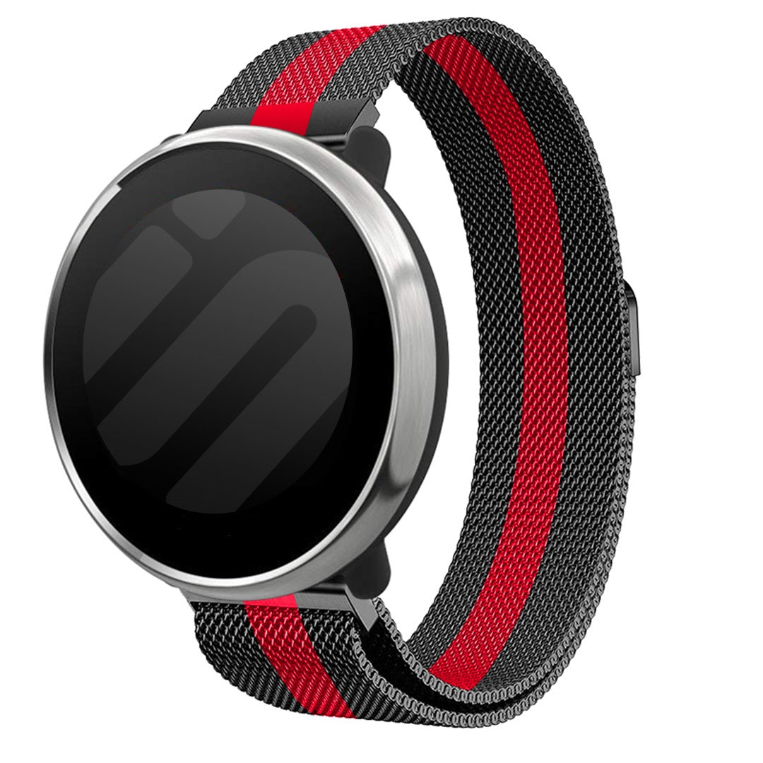 Suunto Race 2 Milanese band (zwart/rood)