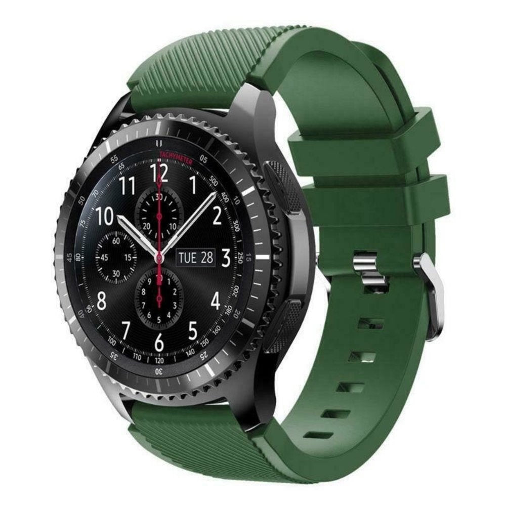 Samsung Galaxy Watch siliconen bandje 45mm /  46mm (legergroen)