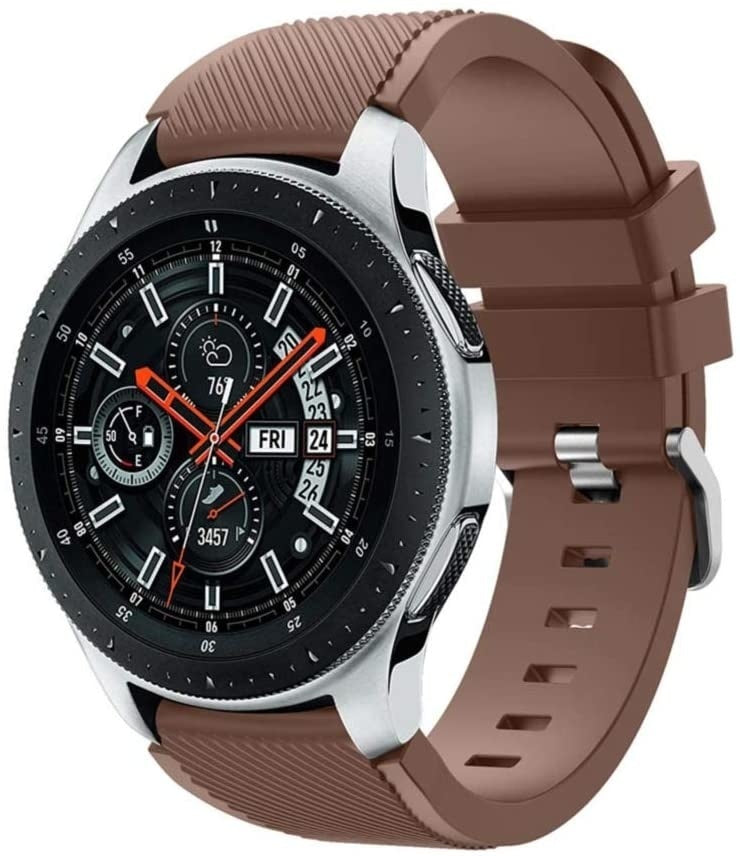 Samsung Galaxy Watch 46mm siliconen bandje (bruin)