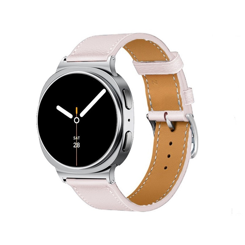 Samsung Galaxy Watch 8 Classic classic leren bandje (roze)