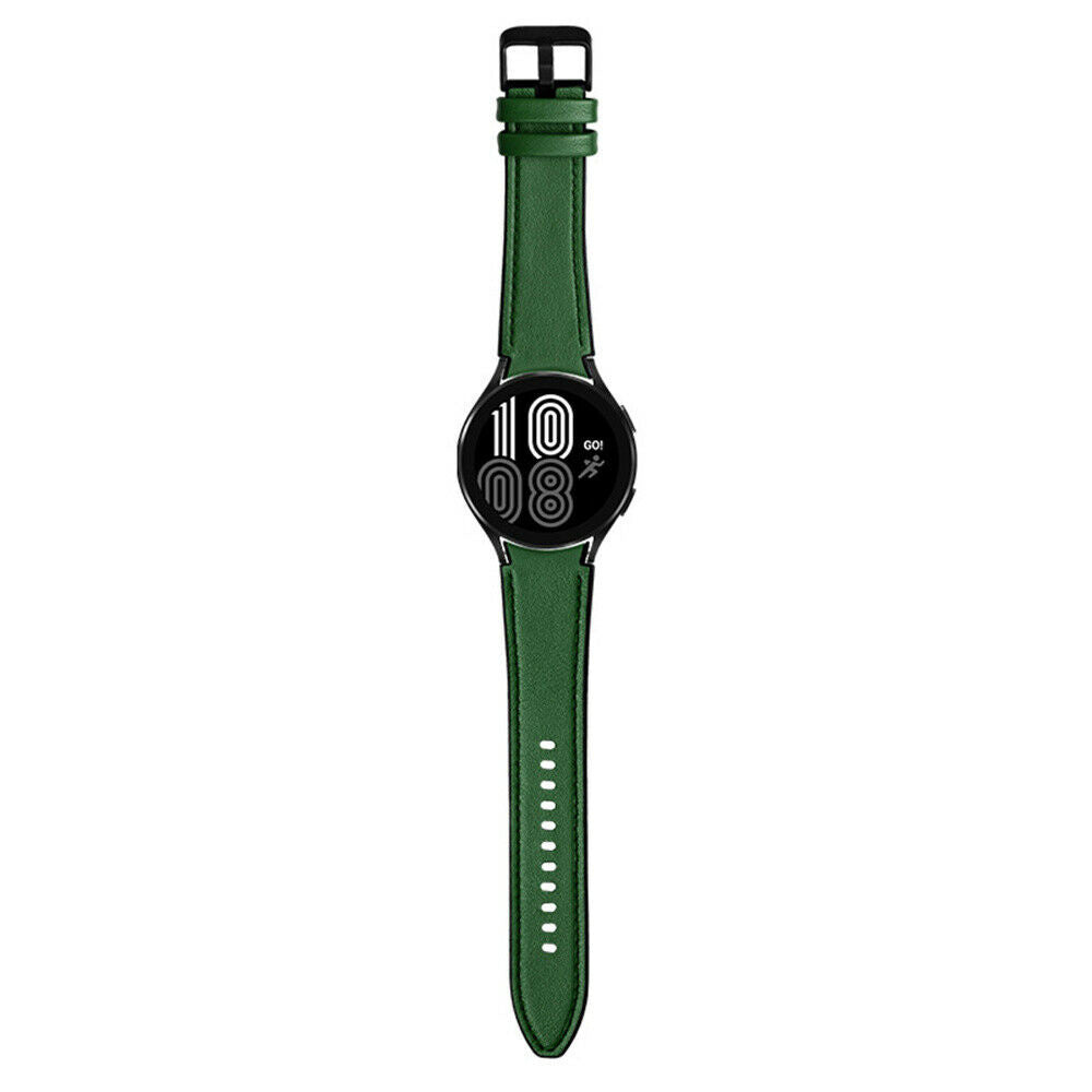 Samsung Galaxy Watch 6 Classic 43mm hybrid leren bandje (groen)