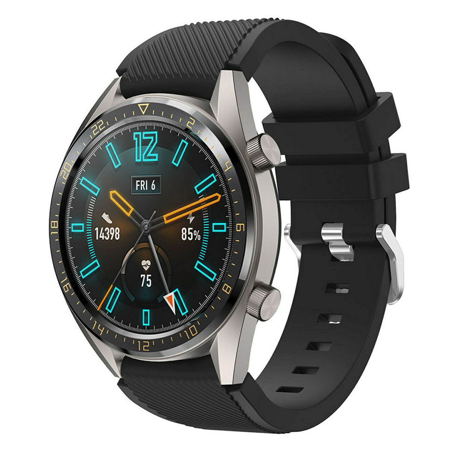 Huawei Watch GT 2 siliconen bandje (zwart)