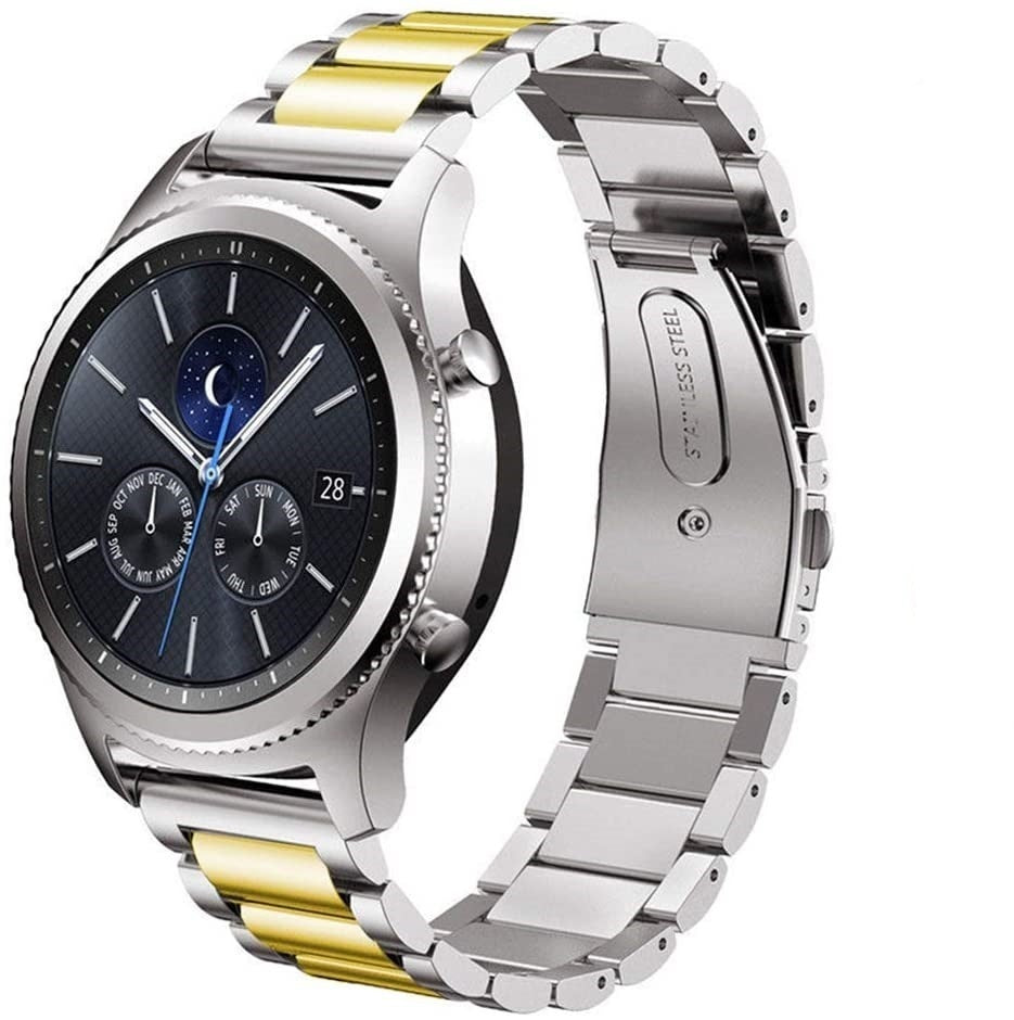Samsung Gear S3 Frontier / Classic stalen bandje (zilver/goud)