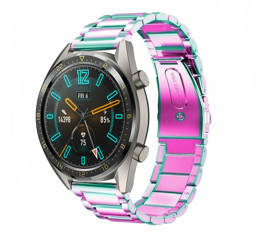 Huawei Watch GT 2 stalen band (regenboog)