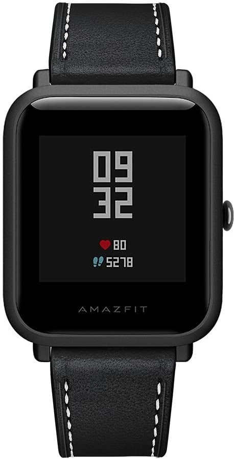 Xiaomi Amazfit Bip leren bandje (zwart)