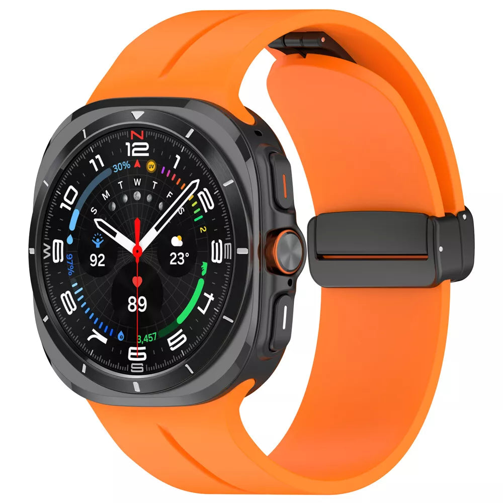 Samsung Galaxy Watch Ultra sport band met D-buckle (oranje)